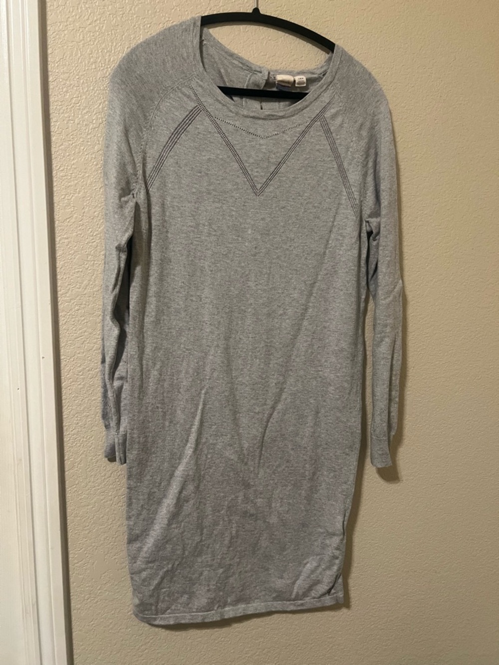 Roxy Light Gray Knit Sweatshirt Top